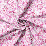 Daphne Collection-Roses Texturées Double Largeur 274 cm-Rose-Blanc-100% Cotton-21231303W-03
