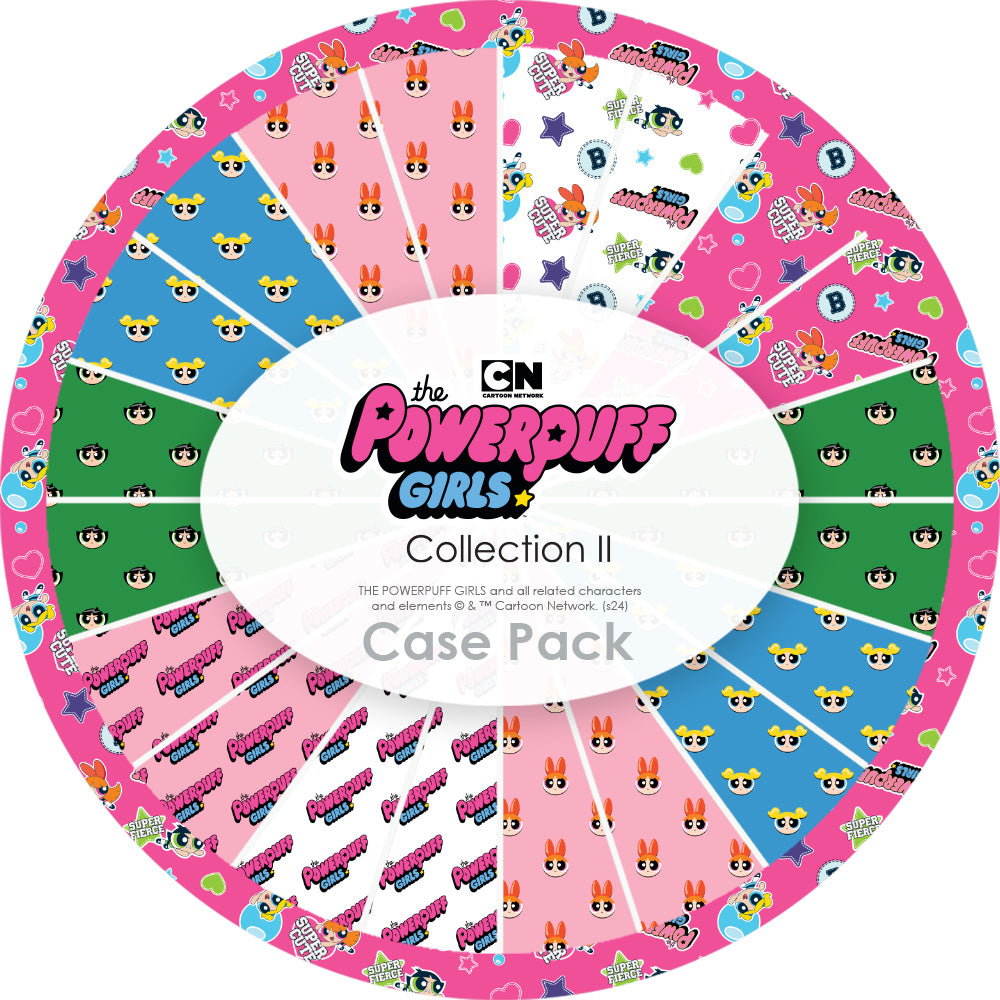 Powerpuff Girls Collection II-Powerpuff Girls Collection II Super Stack Case Pack (120 Yards)-Multi-100% Cotton 23910306SSCASE