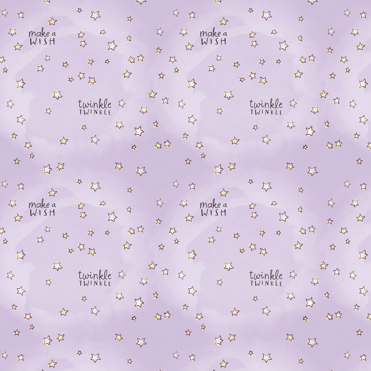 Care Bears Baby Make a Wish Collection-Twinkle Twinkle-Light Purple-100% Cotton 44011107-02