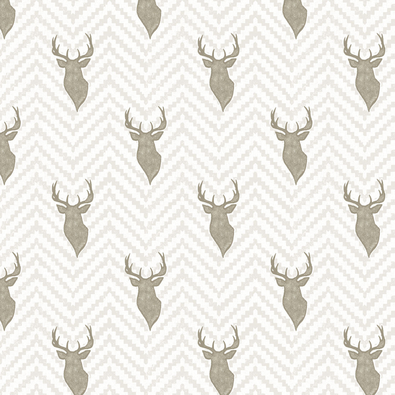 Fleece and Flannel 2024 Catalog-Rustic Textured Stags-Cream-Cotton Flannel-66230301B-01