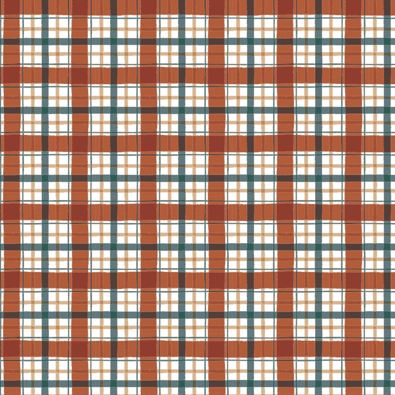 Holiday Spice Collection - Plaid - Multi - Cotton