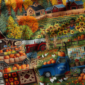 Pumpkin Patch Panel-Multi-100% Cotton-14250201P-01