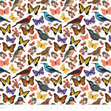 Stamp Collector Collection-A Study of Flight-Quilting Cotton- White-14250302-01