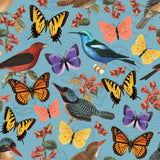 Stamp Collector Collection-A Study of Flight-Quilting Cotton- Blue -14250302-02