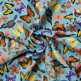 Stamp Collector Collection-A Study of Flight-Quilting Cotton- Blue -14250302-02
