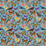Stamp Collector Collection-A Study of Flight-Quilting Cotton- Blue -14250302-02