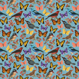 Stamp Collector Collection-A Study of Flight-Quilting Cotton- Blue -14250302-02