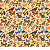 Stamp Collector Collection-A Study of Flight-Quilting Cotton- Yellow -14250302-03