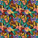 Collection Collectionneur de Timbres-Collage de Papillons-Multi-Coton-14250303-01
