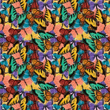 Collection Collectionneur de Timbres-Collage de Papillons-Multi-Coton-14250303-01