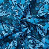 Stamp Collector Collection-Butterfly Collage-Quilting Cotton- Blue -14250303-02