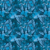 Stamp Collector Collection-Butterfly Collage-Quilting Cotton- Blue -14250303-02