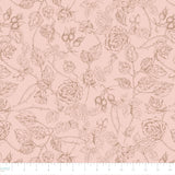 Eagle's Nest Collection-Rose Sketches-Quilting Cotton-Blush - 14250403-01