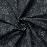Eagle's Nest Collection-Rose Sketches-Quilting Cotton- Black -14250403-02