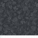 Eagle's Nest Collection-Rose Sketches-Quilting Cotton- Black -14250403-02