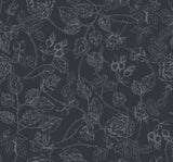 Eagle's Nest Collection-Rose Sketches-Quilting Cotton- Black -14250403-02