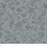 Eagle's Nest Collection-Rose Sketches-Quilting Cotton-Grey -14250403-03