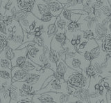 Eagle's Nest Collection-Rose Sketches-Quilting Cotton-Grey -14250403-03