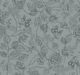 Eagle's Nest Collection-Rose Sketches-Quilting Cotton-Grey -14250403-03