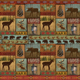 Cabin Creek Collection-Lodge Cabin Signage-Quilting Cotton-14250501-01