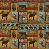 Cabin Creek Collection-Lodge Cabin Signage-Quilting Cotton-14250501-01