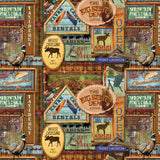Cabin Creek Collection-Lodge Cabin Frames-Quilting Cotton-14250502-01