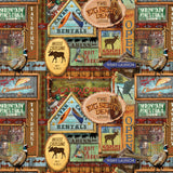 Cabin Creek Collection-Lodge Cabin Frames-Quilting Cotton-14250502-01