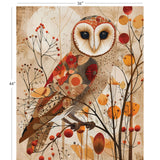 Autumn Owl Collection-Autumn Owl Collection-Autumn Owl Panel 36" x 43.5"-Multi-100% Cotton-14260201P-01
