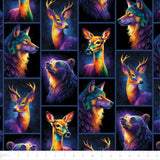 Borealis Collection-Animal Spirit Portraits-Multi-100% Cotton-14260301-01