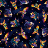 Collection Boréal-Animaux Spirituels Multi Direction -Multi-100% Cotton-14260302-01