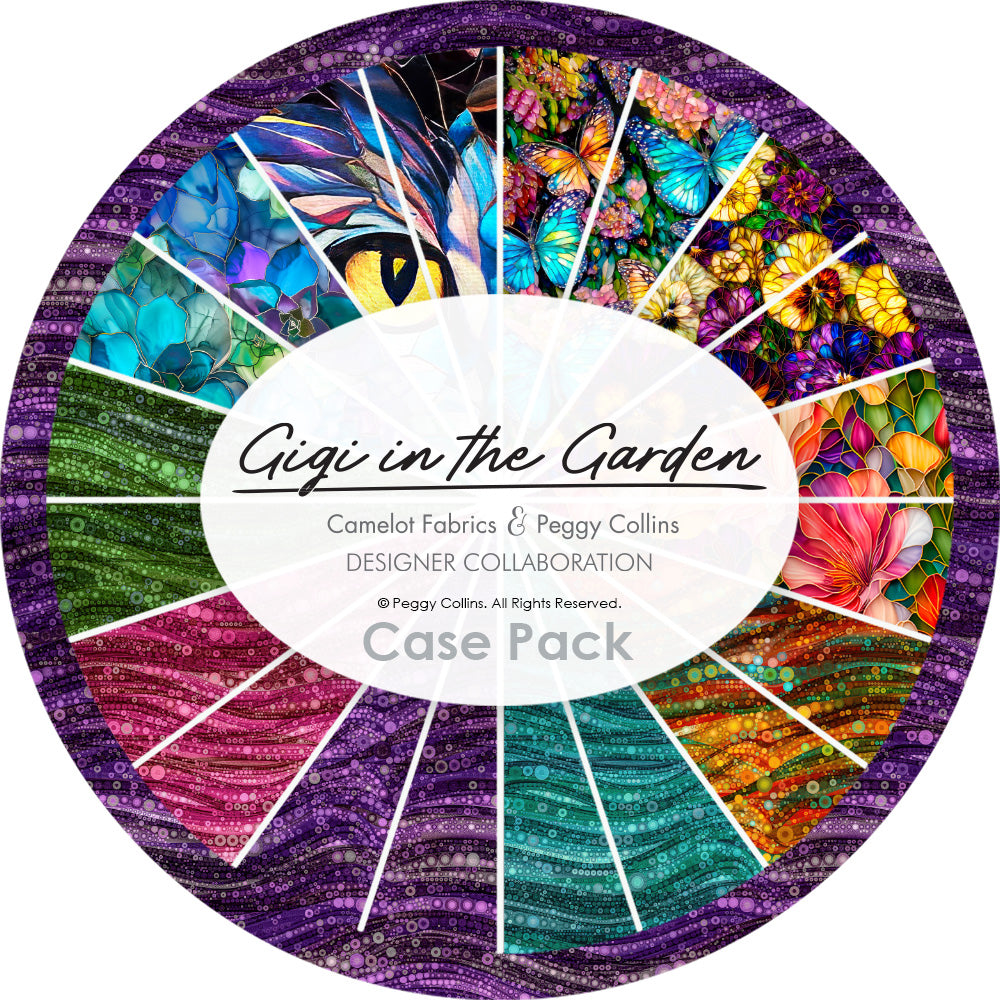 Gigi in the Garden Collection Case Pack (100 Yards)-Multi-Quilting Fabrics-16240106CASE