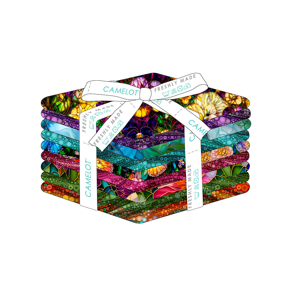 Gigi in the Garden Collection Fat Quarter Bundle (9 pieces)-Multi-Quilting Fabrics-16240106FQB