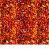 Sonny in the Sunflowers Collection-Stained Glass Petals-Orange-100% Cotton-16240202-03