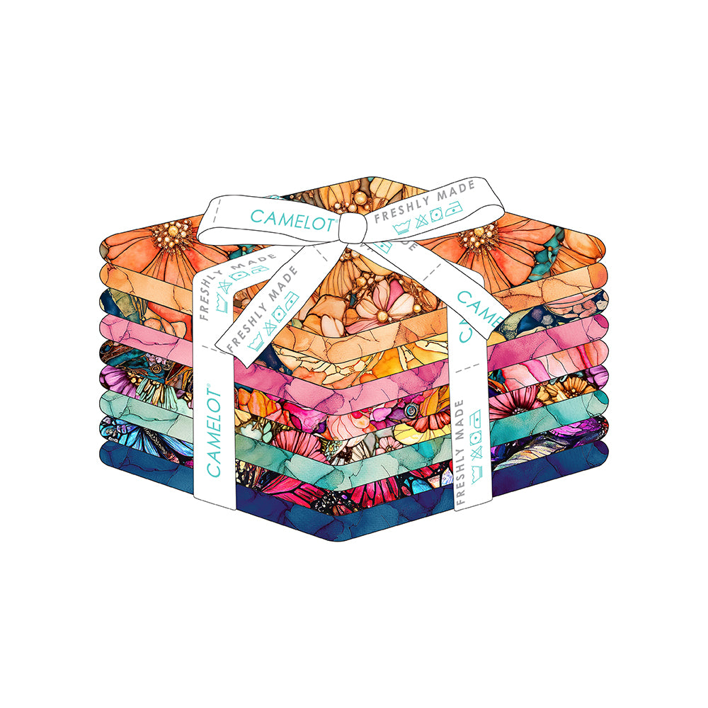 Collection Envol de la Beauté Lot de Tissus Fat Quarter (9 pièces)-16240406FQB-Multi