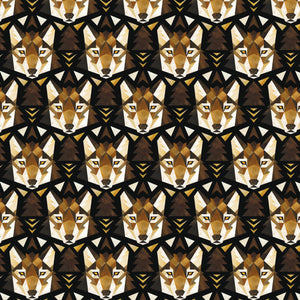Twilight Pack Collection-Wolf Face-Black-100% Cotton-16250102-02