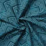 Twilight Pack Collection-Forest Geo Chevron-Blue-100% Cotton-16250103-03