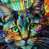 Kaleidoscope Collection-Kaleidoscope Cat Panel-16250203P-01