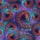 Peacock in the Garden Collection-Fractals-Quilting Cotton-16250301-01