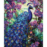Peacock in the Garden Collection-Peacock in the Garden Panel-Quilting Cotton-16250304P-01