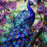 Peacock in the Garden Collection-Peacock in the Garden Panel-Quilting Cotton-16250304P-01