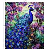 Peacock in the Garden Collection-Peacock in the Garden Panel-Quilting Cotton-16250304P-01