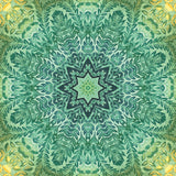Collection Le Belvédère de l'Aigle-Mandala de Feuilles-Multi-100% Coton-16260105-01
