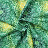 Collection Le Belvédère de l'Aigle-Mandala de Feuilles-Multi-100% Coton-16260105-01