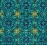 Eagle's Lookout Collection-Leafy Mandala-Turquoise-100% Cotton-16260105-02