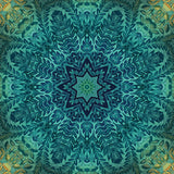 Eagle's Lookout Collection-Leafy Mandala-Turquoise-100% Cotton-16260105-02