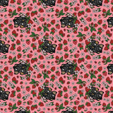Justine Proulx SS26 Collection-Bears and Strawberries-Pink-Quilting Cotton-17260103-01
