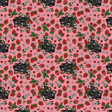 Justine Proulx SS26 Collection-Bears and Strawberries-Pink-Quilting Cotton-17260103-01