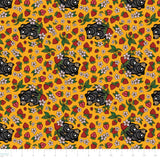 Justine Proulx SS26 Collection-Bears and Strawberries-Yellow-Quilting Cotton-17260103-02