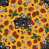 Justine Proulx SS26 Collection-Bears and Strawberries-Yellow-Quilting Cotton-17260103-02