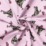 Justine Proulx SS26 Collection-Wolves and Butterflies-Light Pink-Quilting Cotton-17260106-01